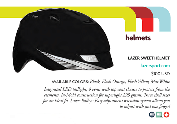 View at lazersport.com Black Sweet bike helmet by Lazer