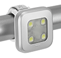 Knog Blinder 4 square silver front bike light