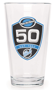 Park Tool limited edition 50th Anniversary pint glass