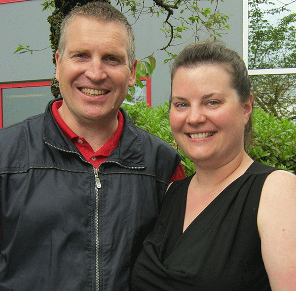 John Williams and Shelly Cox