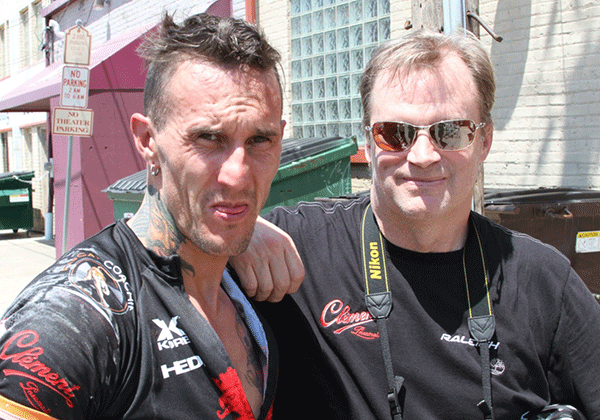 Cyclocross rider Ben Bergen and Donn Kellogg