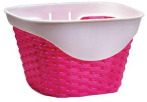 Handlebar basket for snacks or adventure supplies: 49N Kids Handlebar Basket – Colourful wicker model or black resin. $18.00   